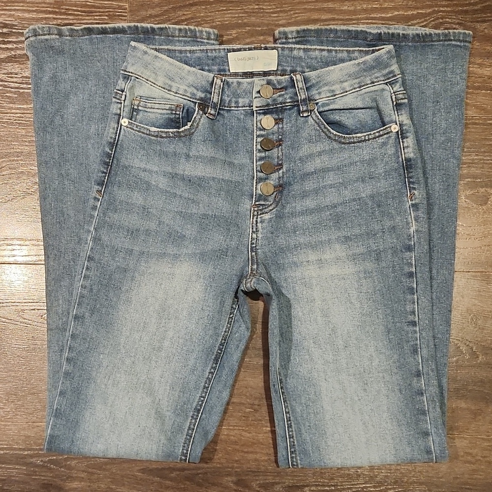 ❤️ BANJARA HIGH RISE FLARE JEANS, EXPOSED BUTTON FLY, 2 (26) - Picture 3 of 8